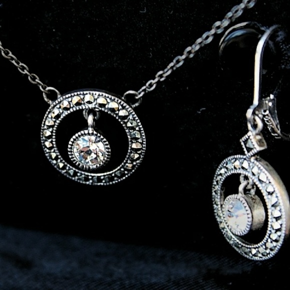 Brighton Silver Halo Jewelry Set with Floating CZ - Picture 2 of 5